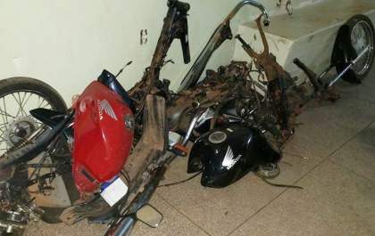 Casa utilizada para desmanche de motos é desarticulada após ação da PM