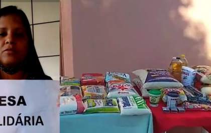 COVID-19: moradora de Três Lagoas ajuda vizinhos e demais moradores do bairro