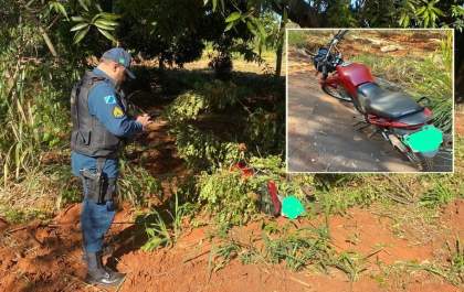 Em Três Lagoas, PM recupera moto furtada antes do proprietário registrar o B.O