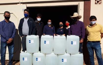 Empresa CTG Brasil doa 6 mil litros de álcool para saúde de Três Lagoas