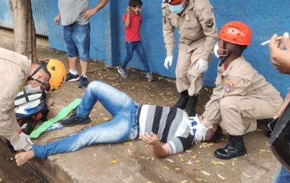 Acidente no bairro Vila Nova deixa uma pessoa ferida