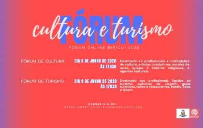 Birigui promove I Fórum On-line de cultura e turismo