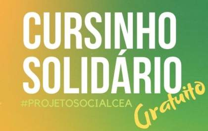 Cursinho Solidário do CEA começa as aulas online na segunda