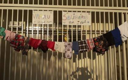 Moradora cria varal solidário em Araçatuba