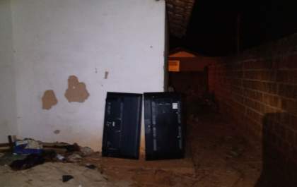 Dois televisores foram recuperados pela Polícia Militar