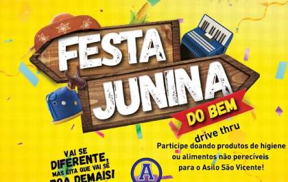 Festa junina 'drive thru' arrecada doações para asilo em Araçatuba