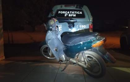 Força Tática recupera Biz com motor adulterado em Três Lagoas