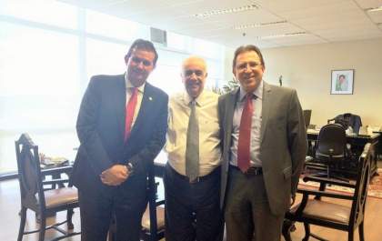 Em Brasília, Eduardo Rocha se reúne com ministro dos Transportes