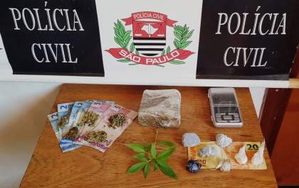 Polícia Civil prende dupla por tráfico, associação ao tráfico e desacato