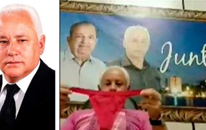 Vereador cheira calcinha durante sessão da Câmara.Veja o vídeo