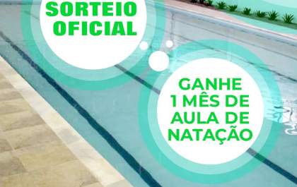 Quer ganhar 1 mês grátis de aulas de natação na Med Sport Três Lagoas?  Saiba como participar!