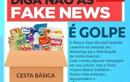 Clubes Rotary de Araçatuba alertam para golpe da cesta básica