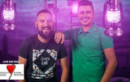 Enzo e Kauan fazem live em prol do Lar dos Idosos