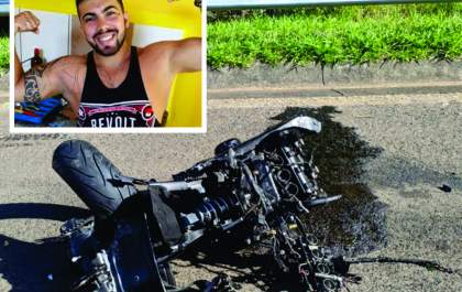 Dono de academia em Botucatu morre e tem moto partida ao meio em acidente
