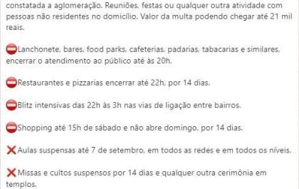 Atenção: Prefeitura de Três Lagoas não anunciou novas medidas restritivas em relação ao Covid-19
