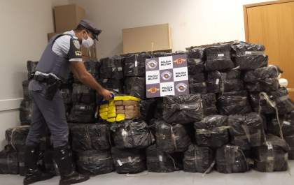 TOR apreende 1,6 tonelada de maconha em Sud Mennucci