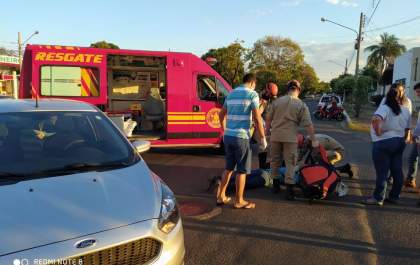 Tarde de terça-feira (14) termina com dois acidentes de moto em TL