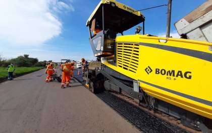 Obras no pavimento alteram tráfego na SP 294