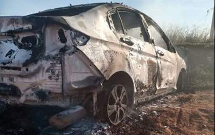 Carro de comerciante assassinado em Penápolis é encontrado queimado em Jaú