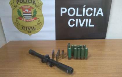 GOE/Deic apreende munições e luneta com empresário investigado por disparo de arma de fogo