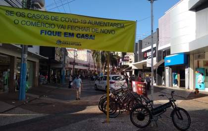 Prefeitura descarta possibilidade de abrir o comércio de Araçatuba por seis horas