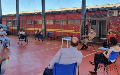 Reunião no 5º GBM discute plano de ação contra incêndios