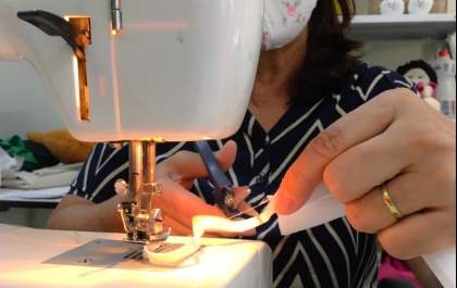 Artesãs de Três Lagoas participam do projeto “O papel de cada um”, confeccionando máscaras de proteção ao Covid-19
