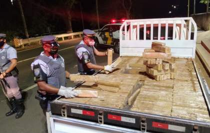 TOR prende ajudante de motorista com 700 quilos de maconha