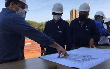 Hojemais Araçatuba visita construção da nova ETA-4