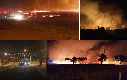 Bombeiros, Defesa e usinas controlam incêndio em Fernandópolis