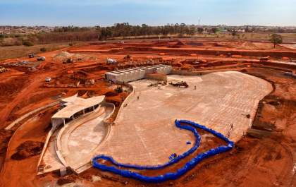 Vulcão de 47 metros do Acqualinda começa a levantar em 30 dias