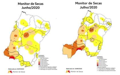 Monitor indica aumento de estiagem em sete estados brasileiros