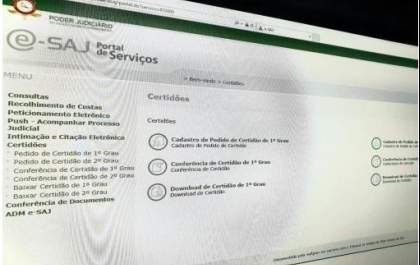 Candidatos à eleição podem tirar certidões on-line