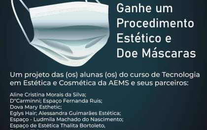 Máscara Solidária: leva beleza e conscientização