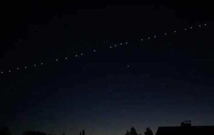 Satélites Starlink são vistos em Araçatuba nesta quinta