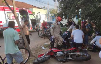 Homem fica ferido em acidente no Santa Luzia
