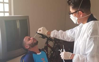 Jogadores da AEA realizam o primeiro teste de covid-19