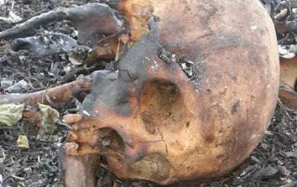 Segue mistério sobre ossada humana encontrada após queimada