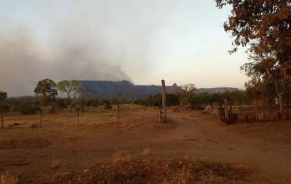 <p>Queimada já destruiu 5,6 mil hectares de vegetação no MS</p>