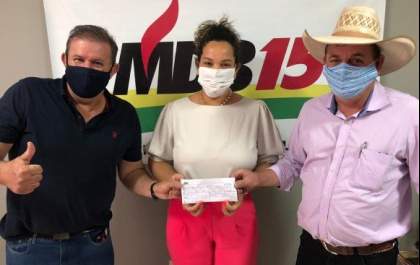 Primeira-dama de Três Lagoas, Leide Dayane filiou-se ao MDB