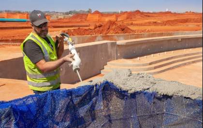 Rochas do Acqualinda entram em fase de materialização