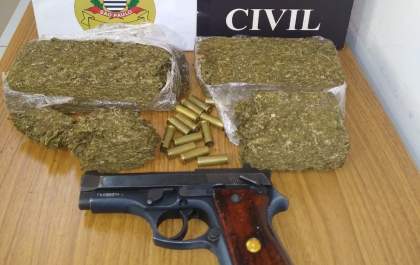 Dise/Deic prende jovem e apreende droga e pistola no São José