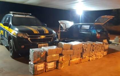 PRF apreende mais de meia tonelada de droga em Água Clara