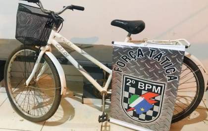 PM recuperou bicicleta pouco tempo após ter sido furtada em Três Lagoas