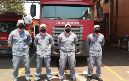 Escola superior de alunos soldados da capital vem reforçar ação do Corpo de Bombeiros de Andradina