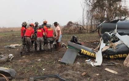 Helicóptero da Força Nacional cai no Pantanal&nbsp;