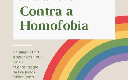 Grupo realiza ato contra homofobia em Birigui