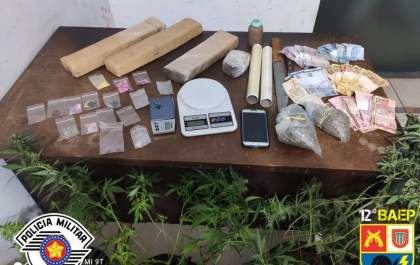 Baep prende jovem e descobre plantação de maconha em Birigui