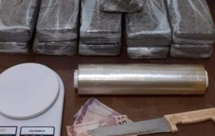Baep apreende mais de 8 quilos de maconha com homem em Birigui