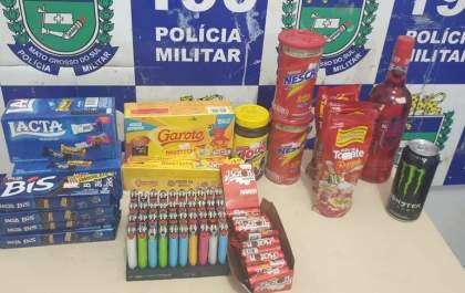 PM prendeu homem furtando supermercado na madrugada em Três Lagoas